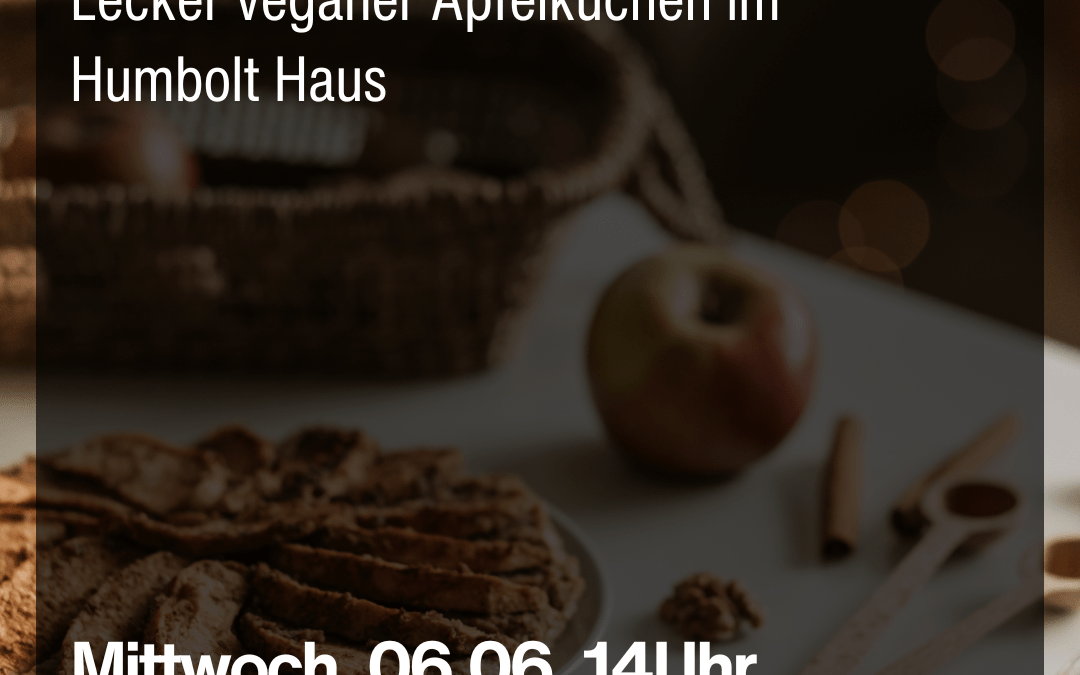 Veganer Apfelkuchen Backen im Humbolt Haus