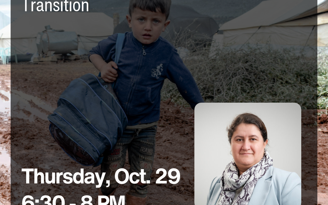 Flight and Displacement [Lecture Series on Current Wars and Perspectives on Peace]