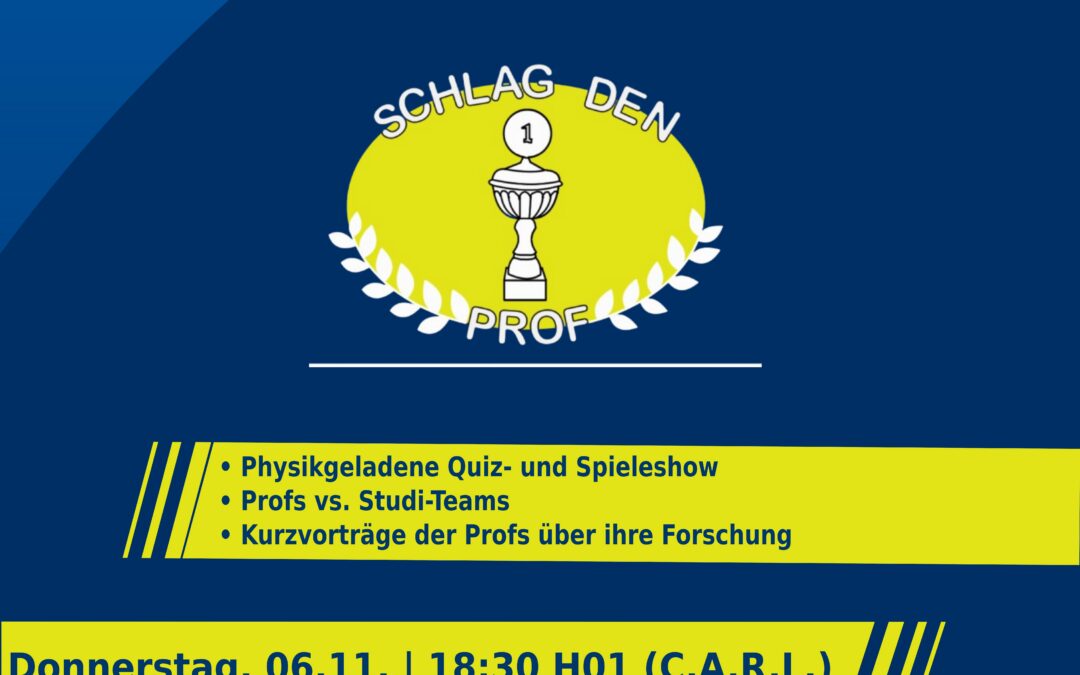 Schlag den Prof (Physik) – jDPG